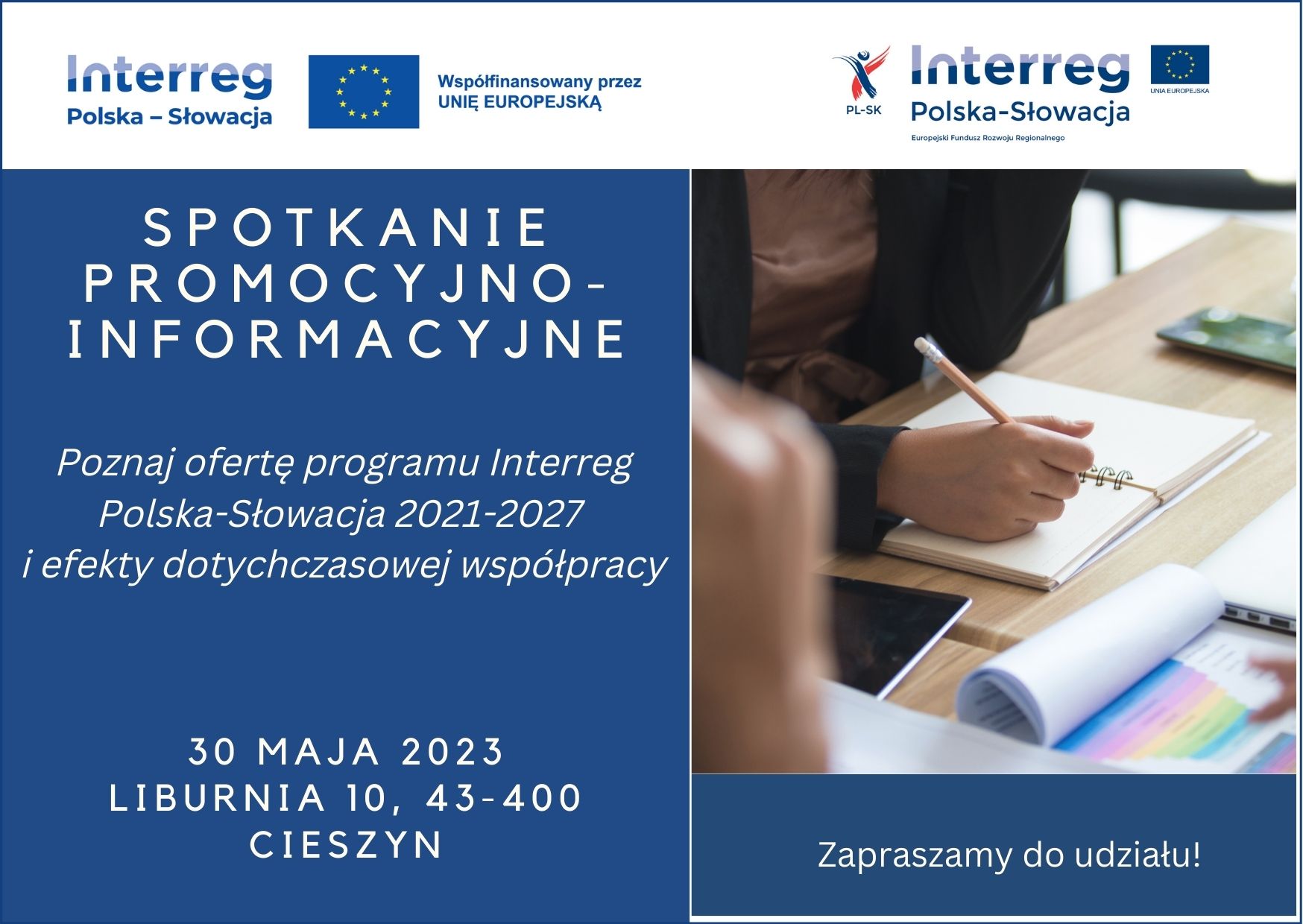 Spotkanie promocyjno-informacyjne nt. Interreg Polska-Słowacja -30.05.2023
